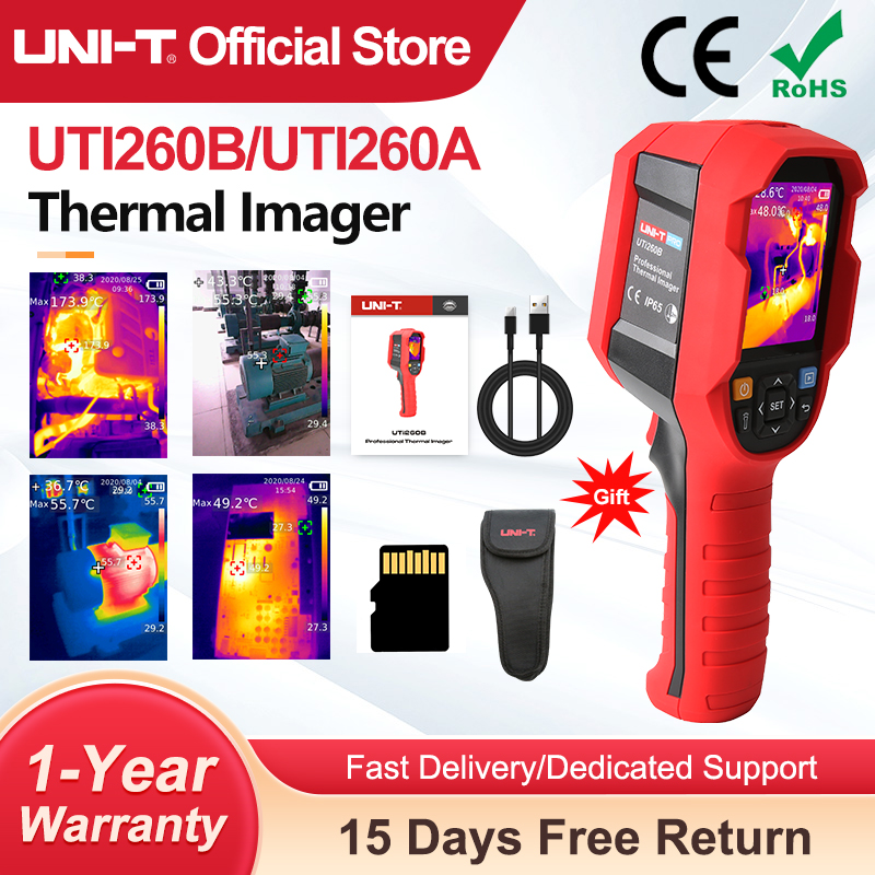 Thermal Imaging Camera 256X192 - UNI-T UTI260B UTI260A Câmera de imagem