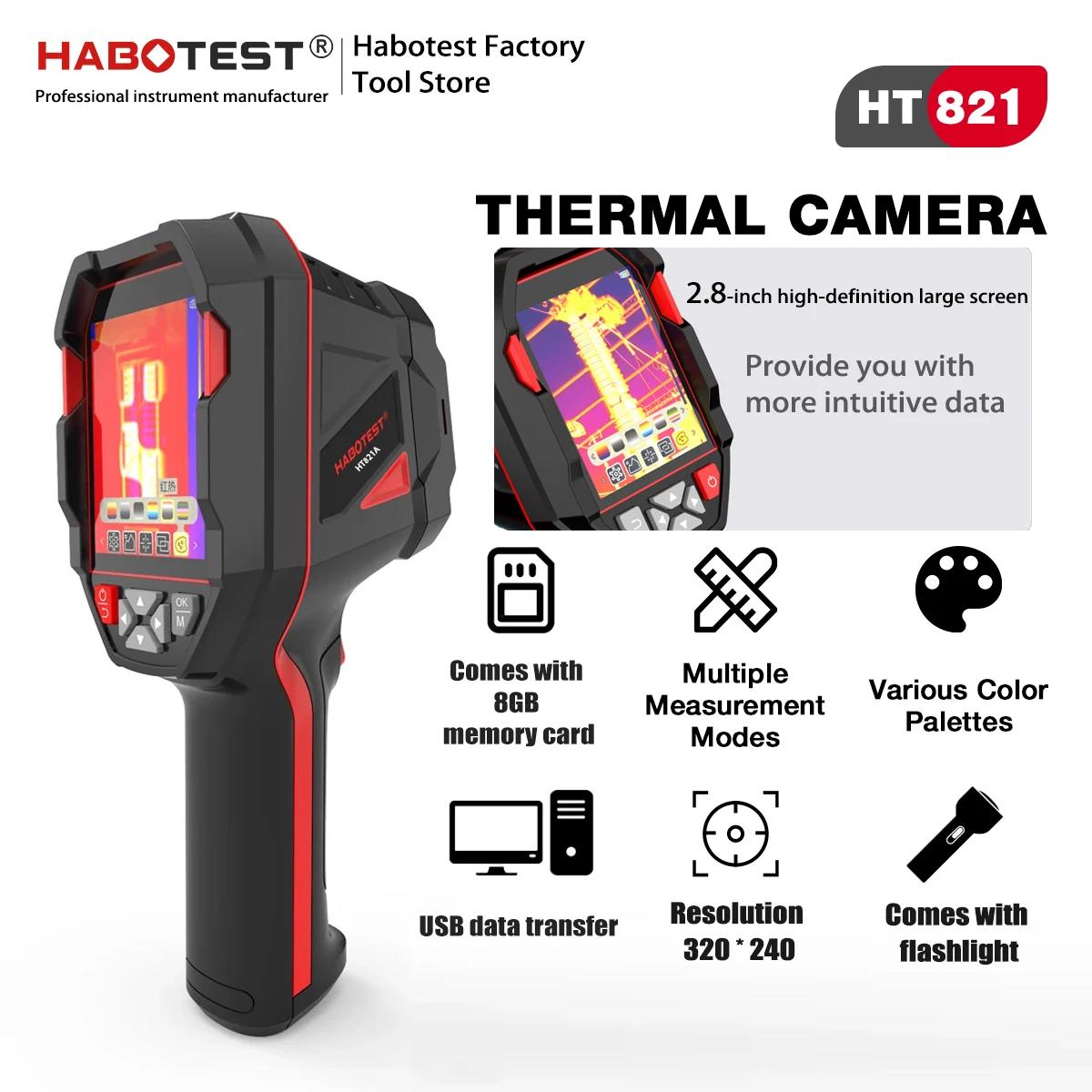 Habotest ht821a câmera térmica - Nf 521 Thermal Imaging Camera avaliação e preço